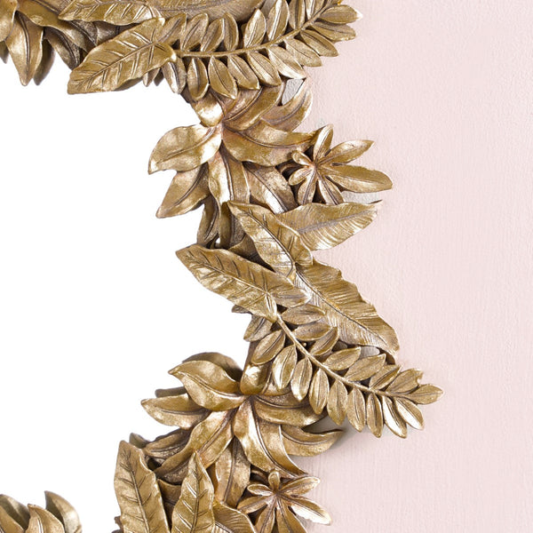 Gilded Leaf Frond Decorative Mirror Gold alternate