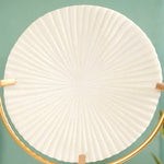 White Ribbed Disc Home Decor 6